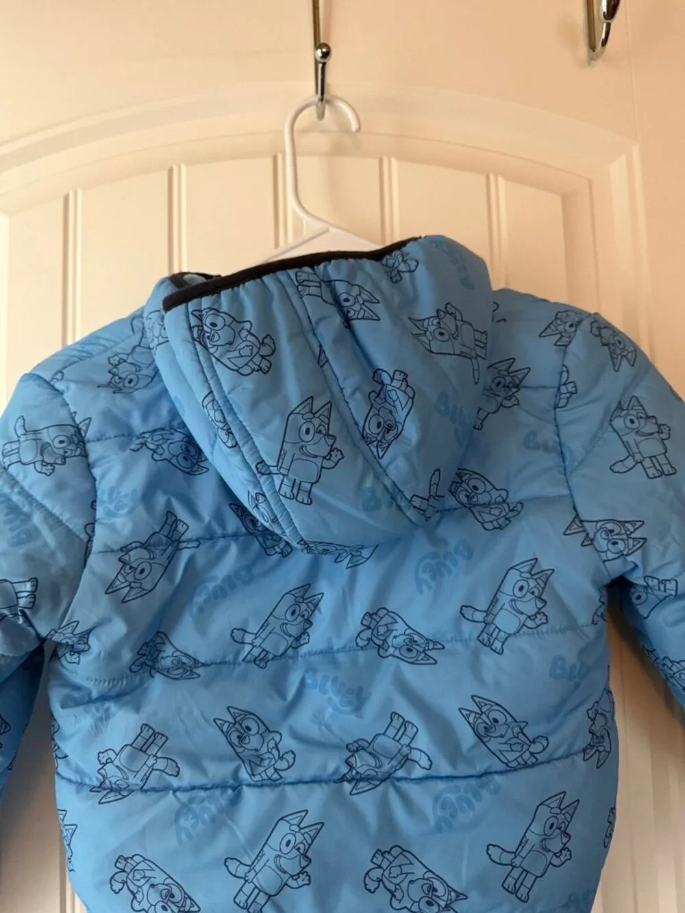 5T bluey reversable toddler coat